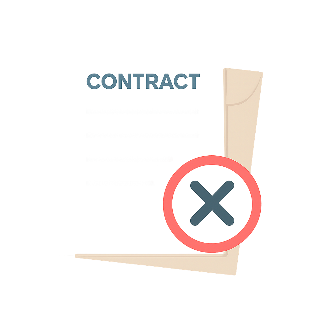 Contract Cancellation Icon
